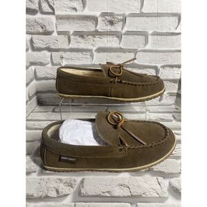 Minnetonka Men's Berber Lined Tomm Hardsole Slipper Moccasins 41037 Autumn B 11M